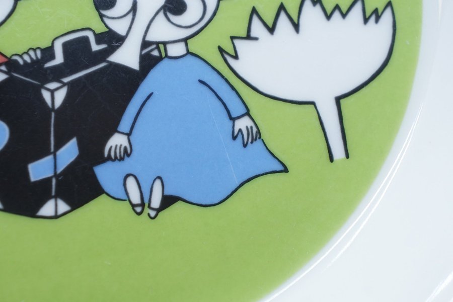 Mumintallrik Tofslan och Vifslan 2-sidig / Moomin Plate Thingumy and Bob 2-sided