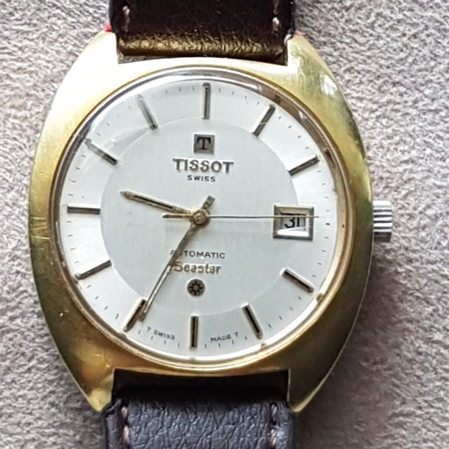 Vintage Tissot Seastar Automatic Gold-Plated Watch