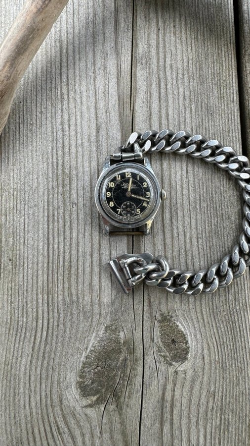 DEFEKT Vintage Atlantic Mekaniskt Manuellt Schweiziskt Armbandsur 40-50-tal