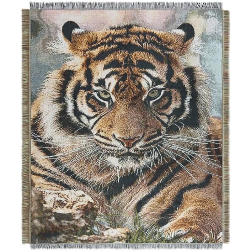 Tiger chair sofa blanket camping carpet room decoration tapestry,130*160cm