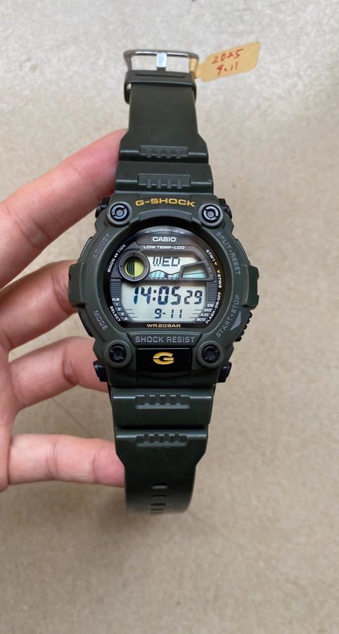 Casio G-Shock G-7900 Digital Mens Green Moon Tide Graph Watch