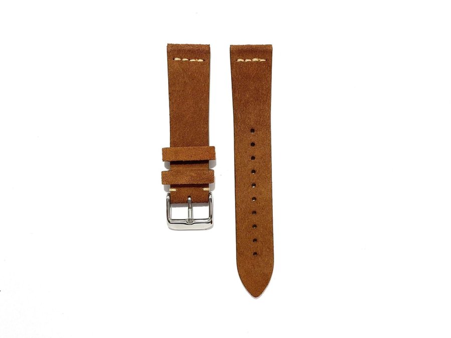 Klockband Mocka 22mm - Brun