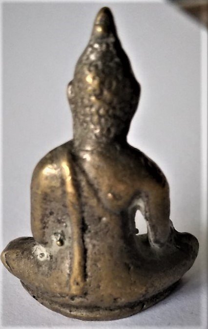 Originale miniature buddhistiske bronzestatuetter - i alt 6 stk.