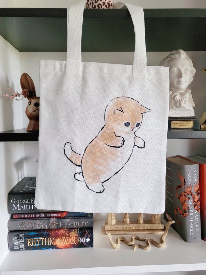 Mofusand cute cat tote bag