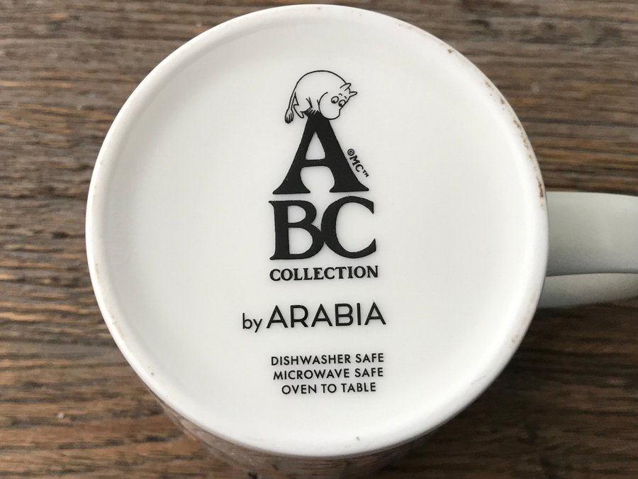 Arabia ABC-kollektion mugg