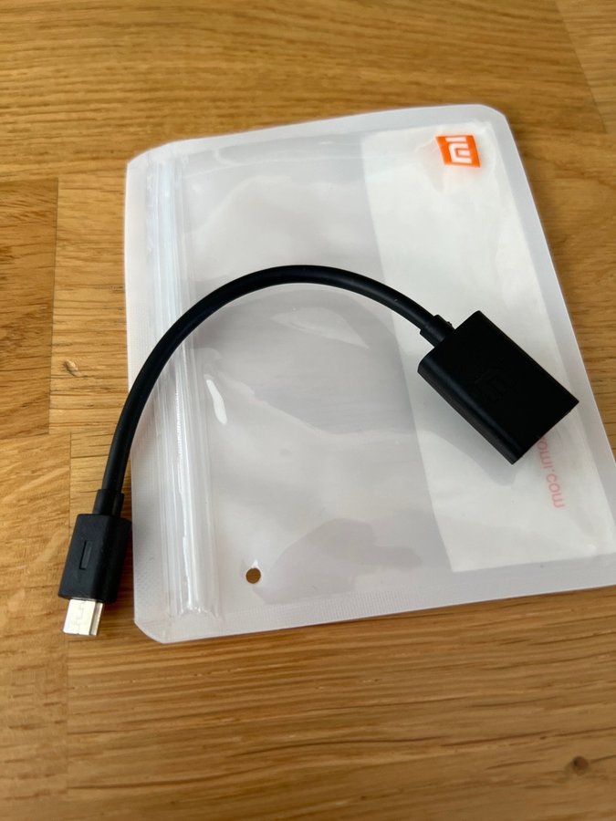 Adapter Micro USB-kabel, 0.15 m (USB 2.0 mikro-kontakt B, till USB typ A)