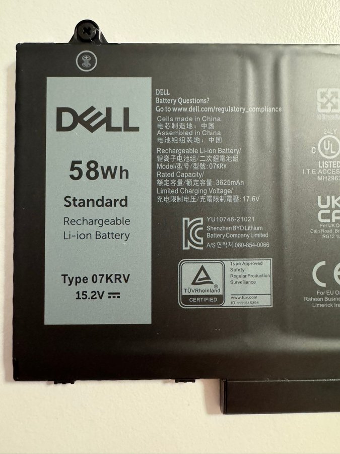 Dell 58Wh Standard Batteri