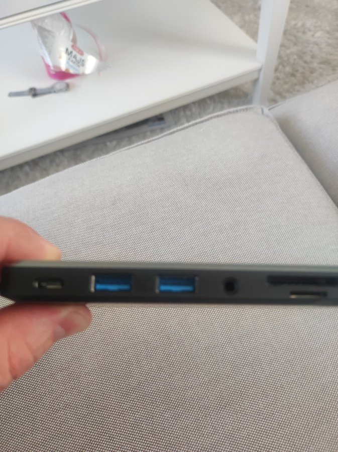 ALOGIC Dual USB-C Super Hub 10-i-1-hubb Dual HDMI 4K@60Hz – Rymdgrå