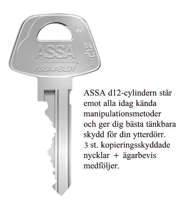 Assa 1208 Mattkrom Kopieringsskyddad