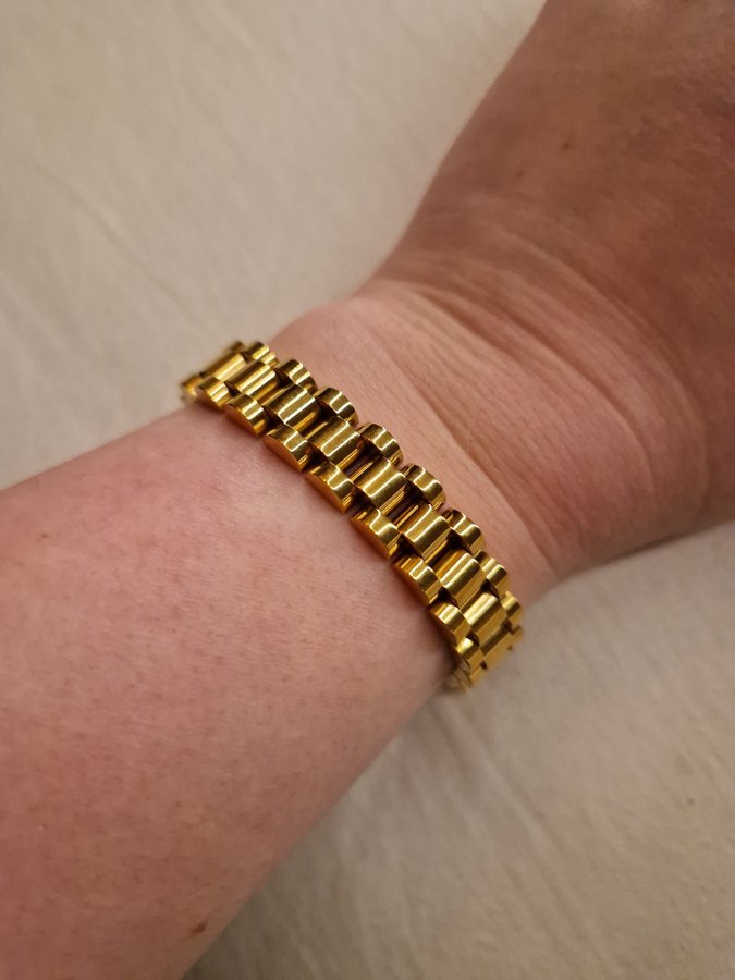 Guld armband stainless steel