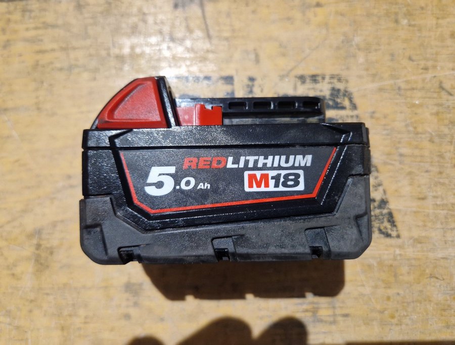 Milwaukee M18 RedLithium 5.0 Ah batteri