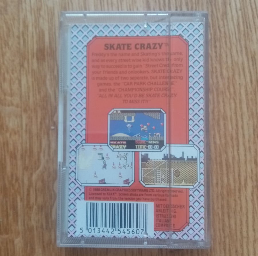 Skate Crazy (Kixx - Gremlin Graphics) - Commodore 64 / C64 Spel