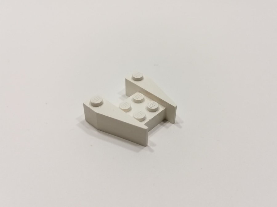 Lego - wedge - vinklad - 3 1/2x4 - part 2399 - vit