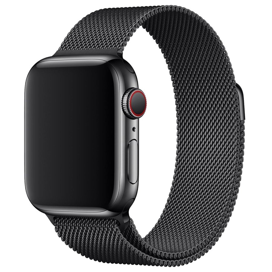 Milanesisk Loop 38/40/41/42mm Apple Watch Armband - SVART