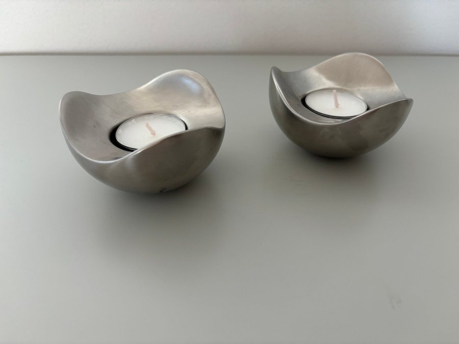 Georg Jensen Blom Candle Holders