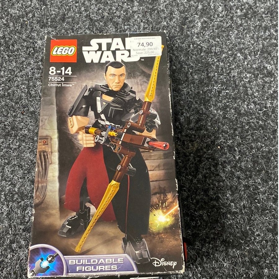 LEGO Star Wars 75524 Chirrut Îmwe Byggbar Figur oöppnad