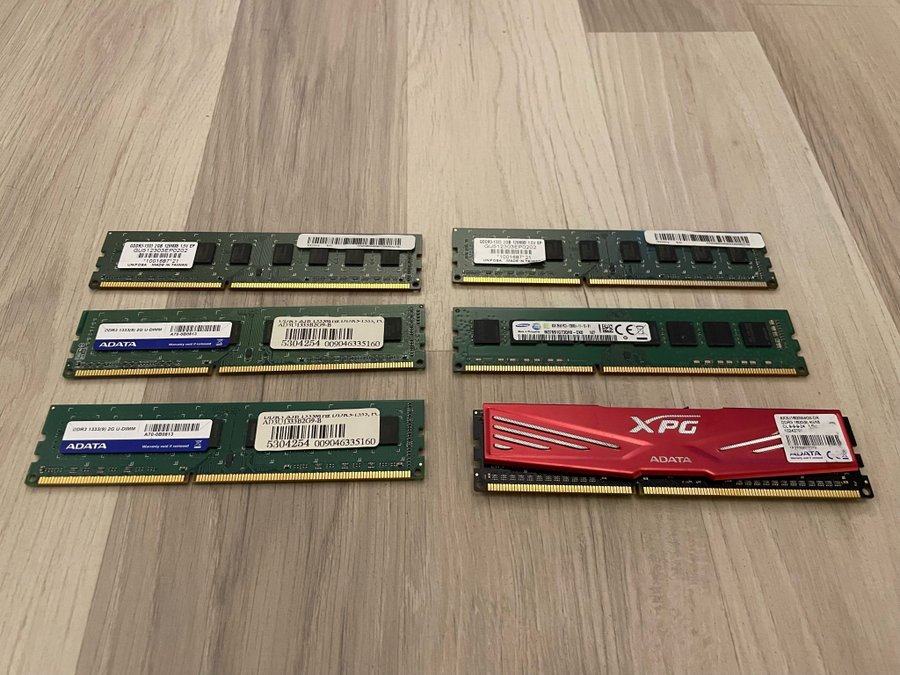 Blandade DDR 3 minnen