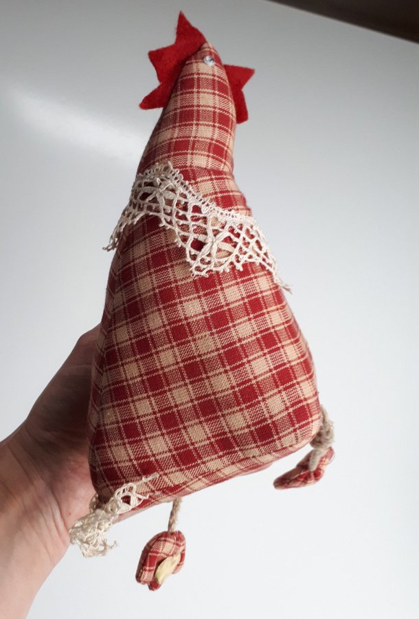 Vintage Handmade Christmas Hen. Jul. Høne, Julehøne. Höna, Julhöna. Juleting.