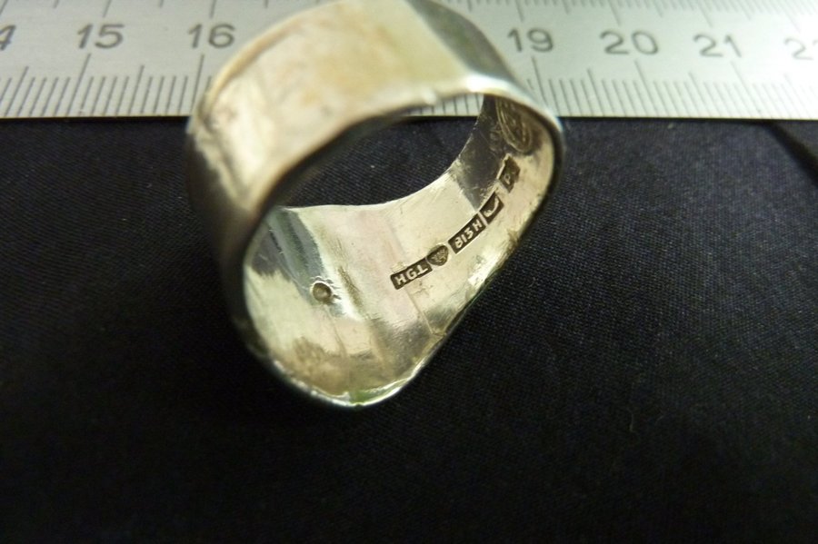 Silver ring flera design stämpl HGL 813H P6 KK KALEVALA vikt 6 gram Finland