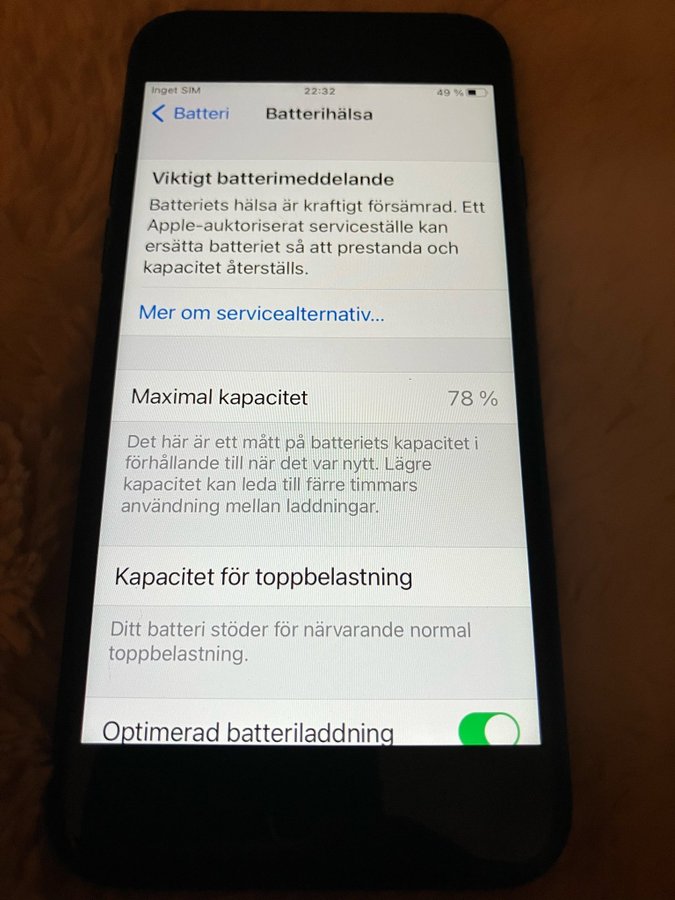 iPhone 7 i mycket fint skick!