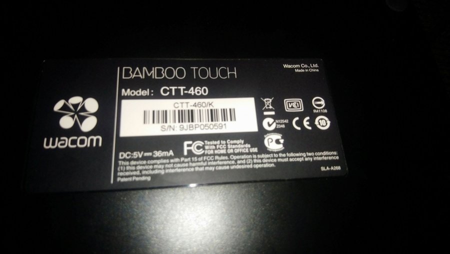 Wacom Bamboo Touch CTT-460K