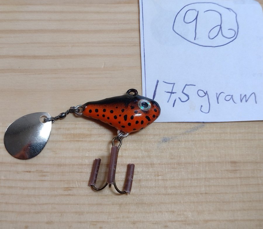 Tail Spinner 17,5 gram (handgjord) nummer 92