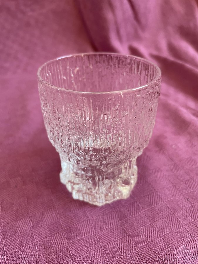 Whiskyglas 4 styck - ASLAK - Iittala höjd 7,5 cm dia 6,5 cm i bra skick