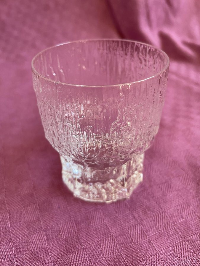 Whiskyglas 4 styck - ASLAK - Iittala höjd 7,5 cm dia 6,5 cm i bra skick