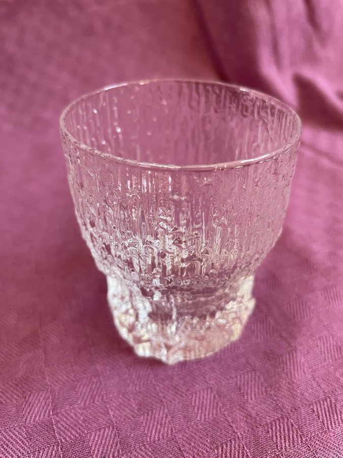 Whiskyglas 4 styck - ASLAK - Iittala höjd 7,5 cm dia 6,5 cm i bra skick