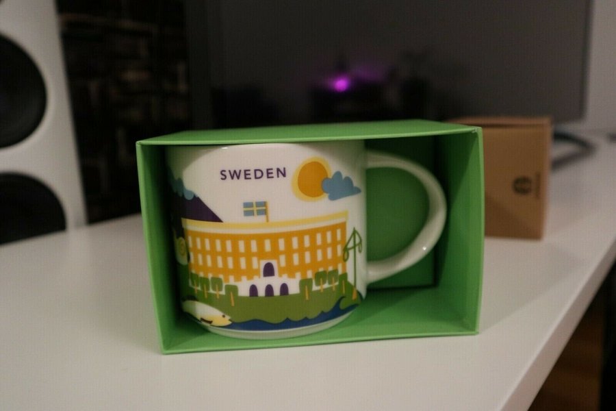 Sweden starbucks mugg mug cup you are here collection 414 ml