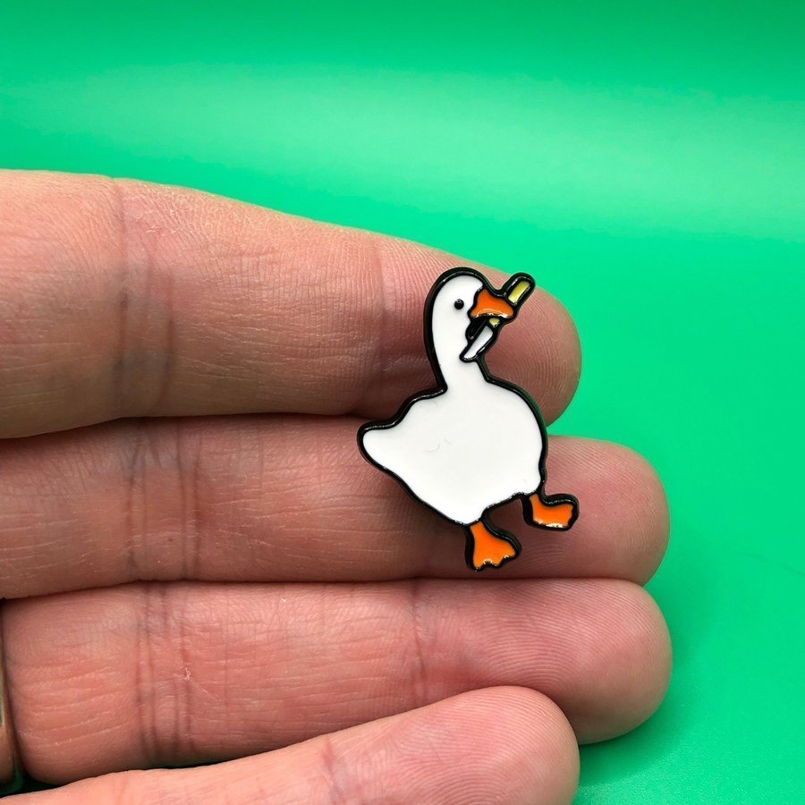 UNTITLED GOOSE GAME Enamel Pin | Funny Pin | Quirky | Video Game