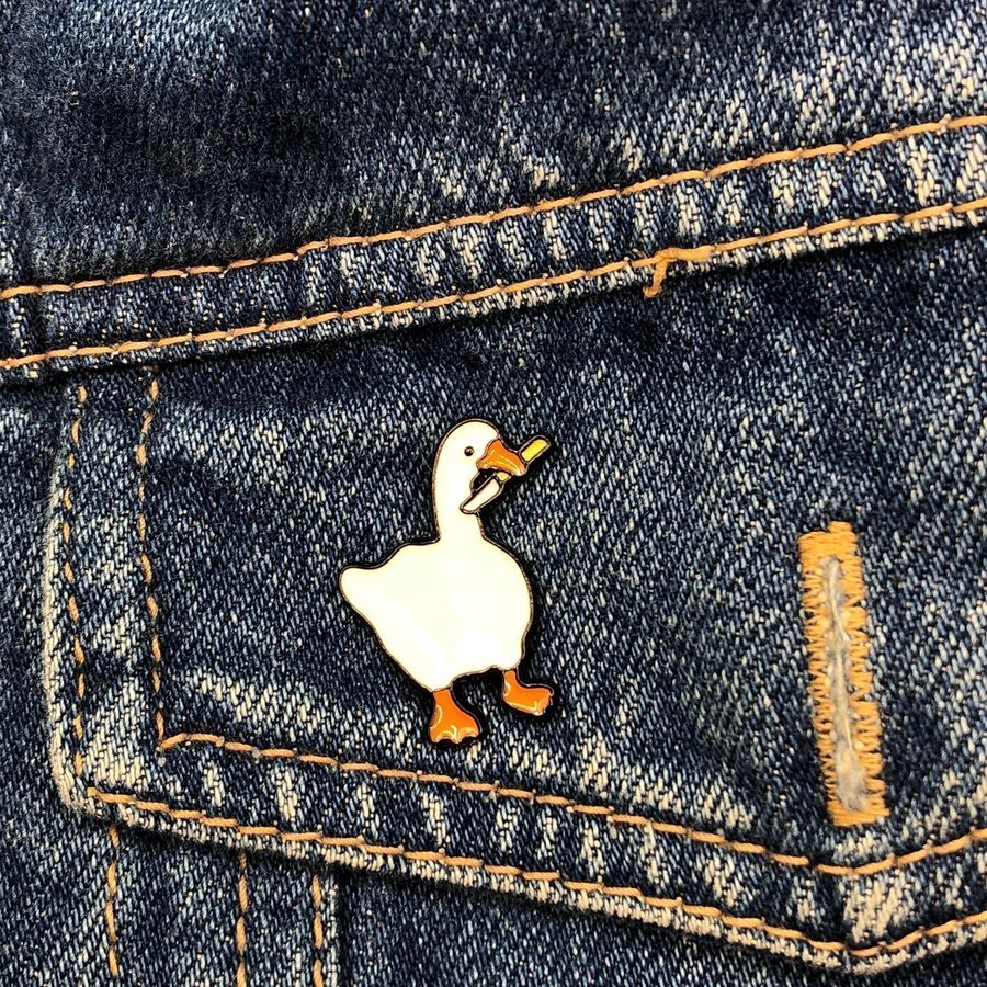 UNTITLED GOOSE GAME Enamel Pin | Funny Pin | Quirky | Video Game