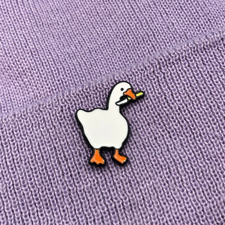 UNTITLED GOOSE GAME Enamel Pin | Funny Pin | Quirky | Video Game