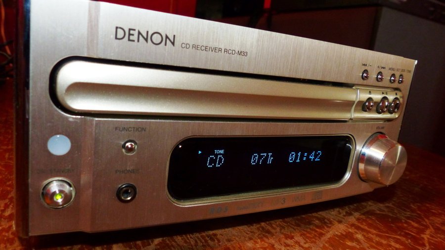 Denon CD-mottagare RCD-M33,fungerande,fin men ingen fjärrkontroll