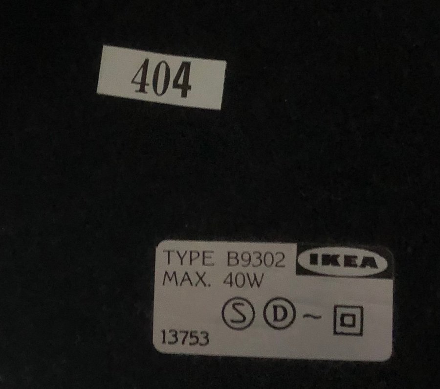 IKEA Bordlampa B9302 i fint skick