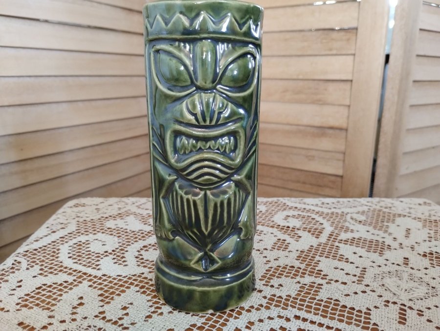 Kon Tiki Grön Vas Mugg Hawaii Retro Vintage