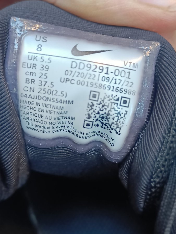 Nike Löparskor dam Svart Storlek 39