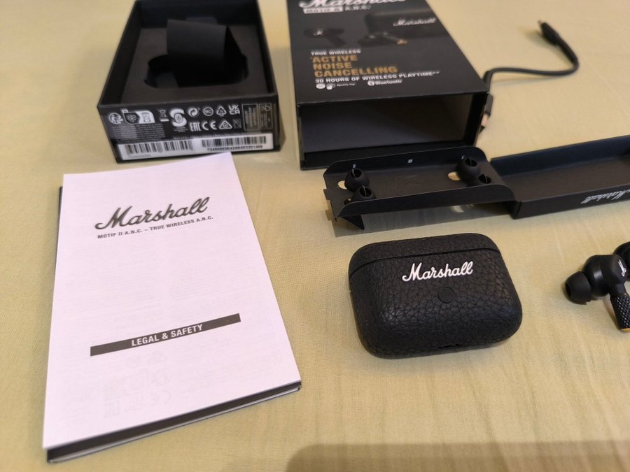 Marshall Motif II A.N.C. True Wireless - Nyskick Hörlur Hörlurar Trådlösa Musik