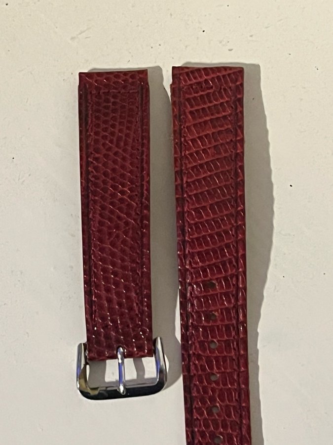 Läderarmband Croco till klocka