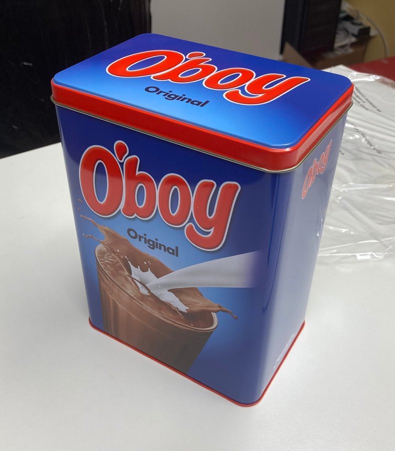 Plåtburk "Oboy" helt ny