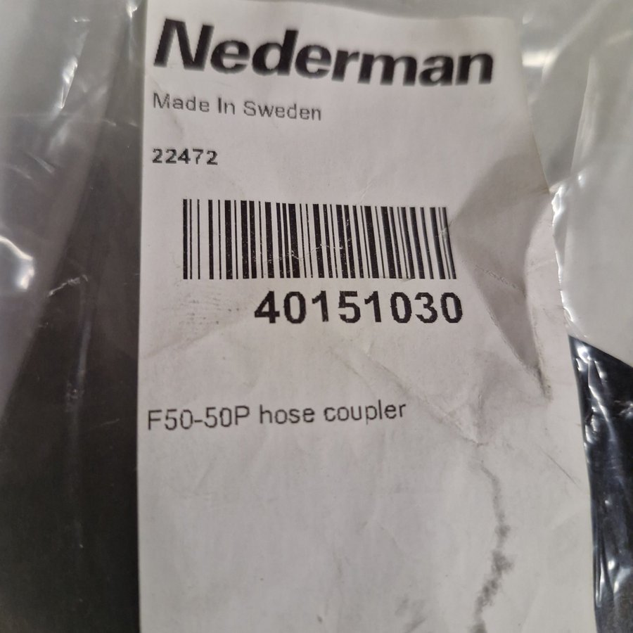 Nederman F50-50P slangkoppling