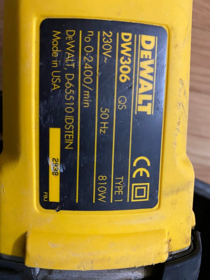 DEWALT DW306 QS Reciprocating Saw