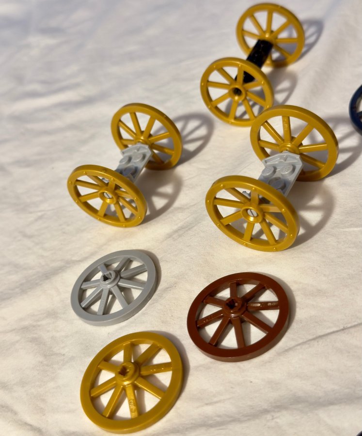 Lego Hjul  Däck: Wagon Wheels Rubber Balloon Wheels Tires with axle