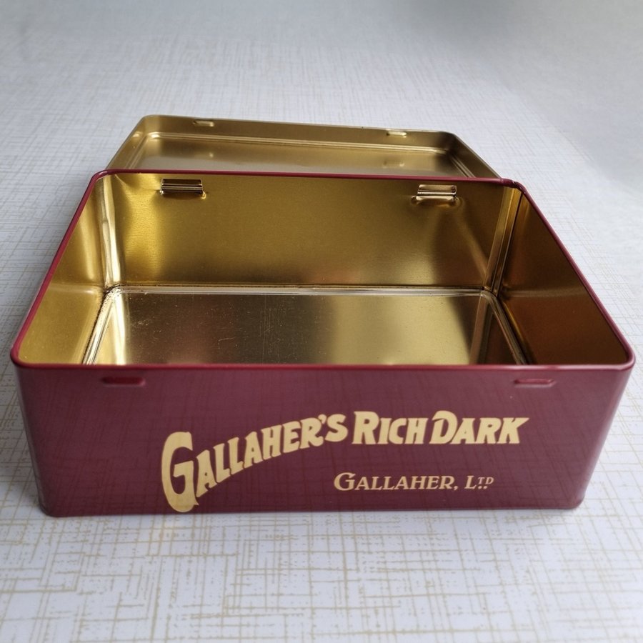 Gallaher's Rich Dark Honeydew Tins Retrostil Plåtburk Piptobak burk kvinna tobak