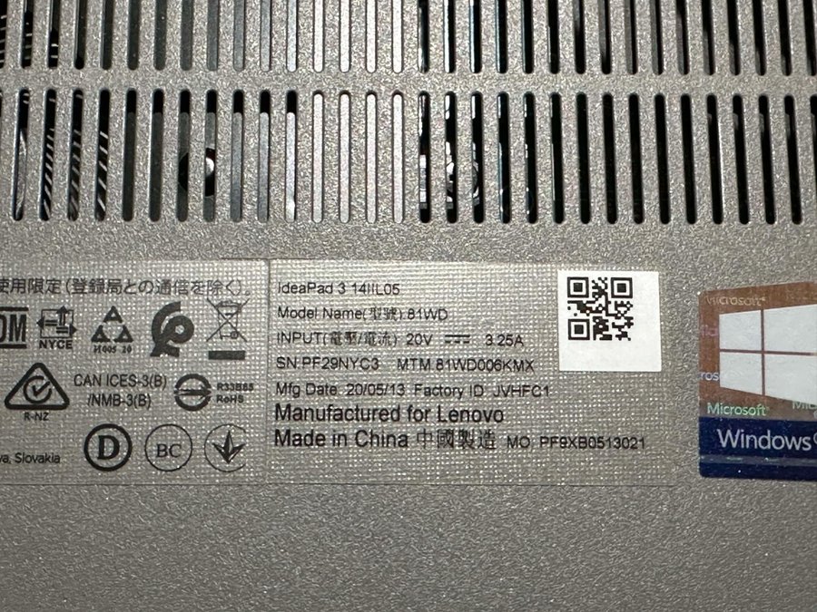 Lenovo IdeaPad 3 14IL05