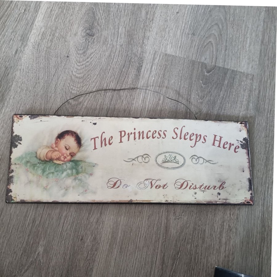 Skylt - The Princess Sleeps Here