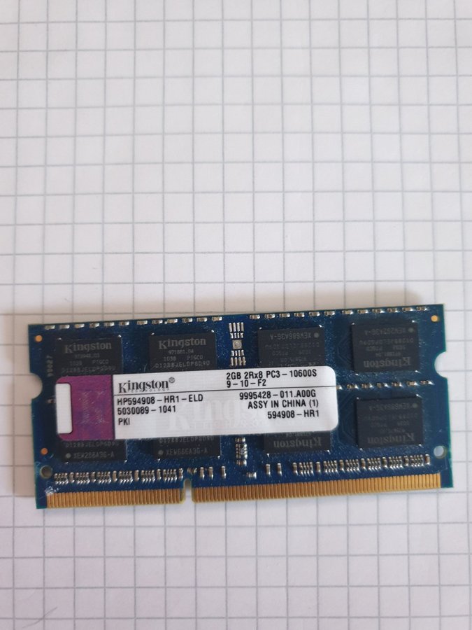 Kingston 2 Gb DDR3 SO-DIMM PC3-10600