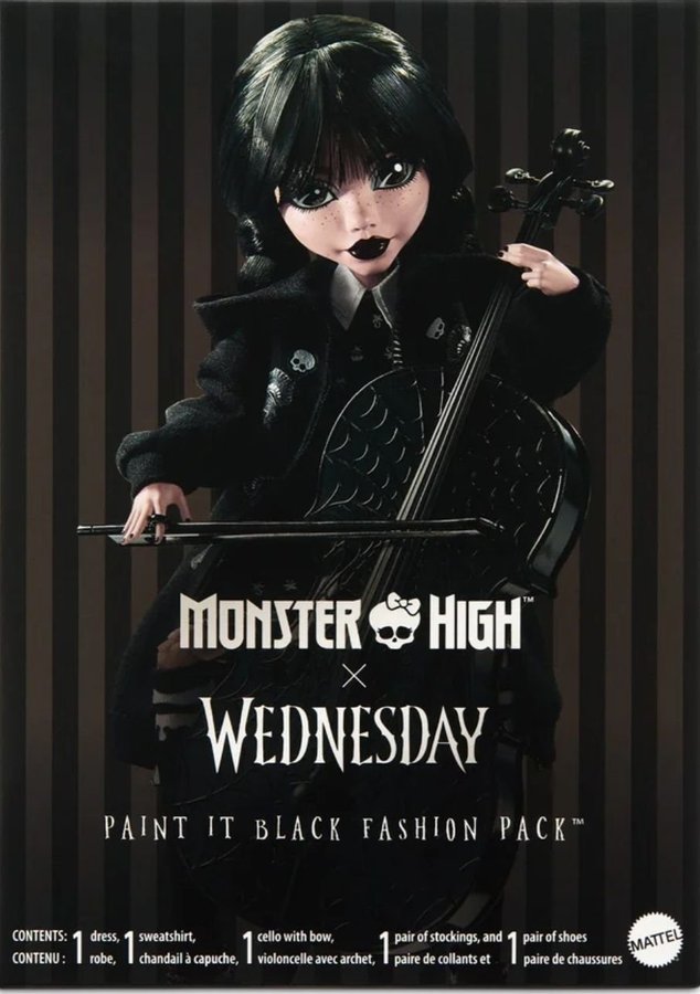 Monster High x Wednesday Addams - Paint It Black Fashion Pack