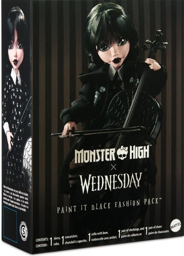 Monster High x Wednesday Addams - Paint It Black Fashion Pack