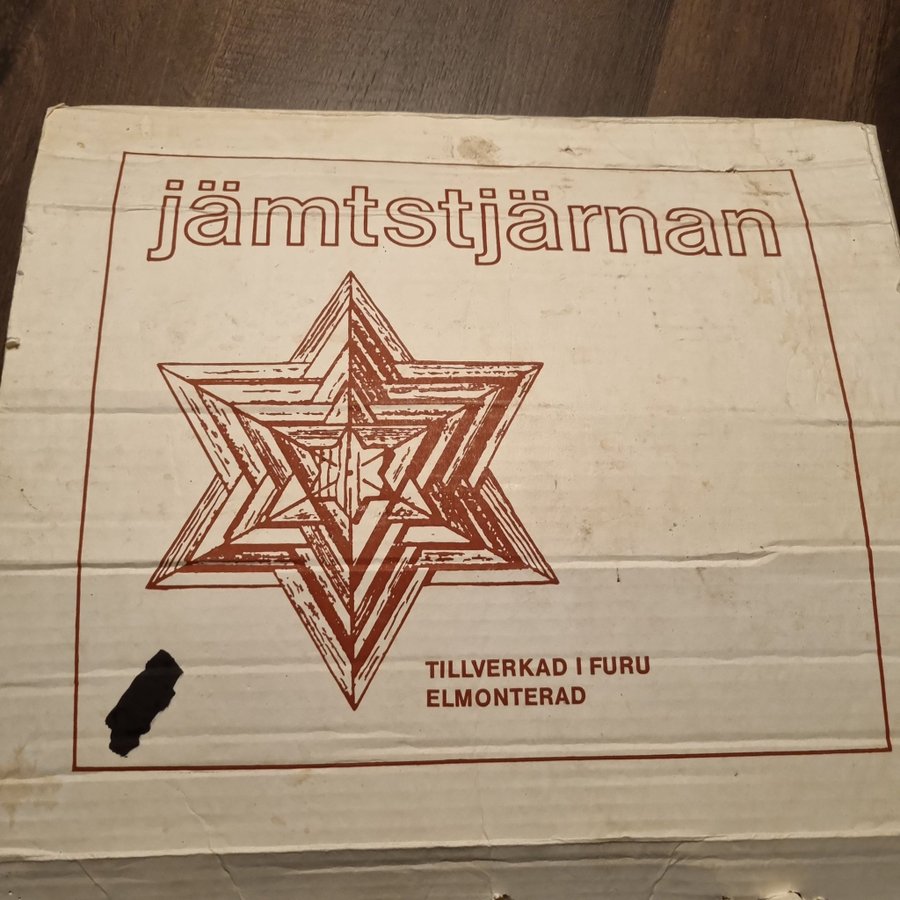 Jämtstjärnan - Fin Retro Adventsstjärna i Furu / Julstjärna